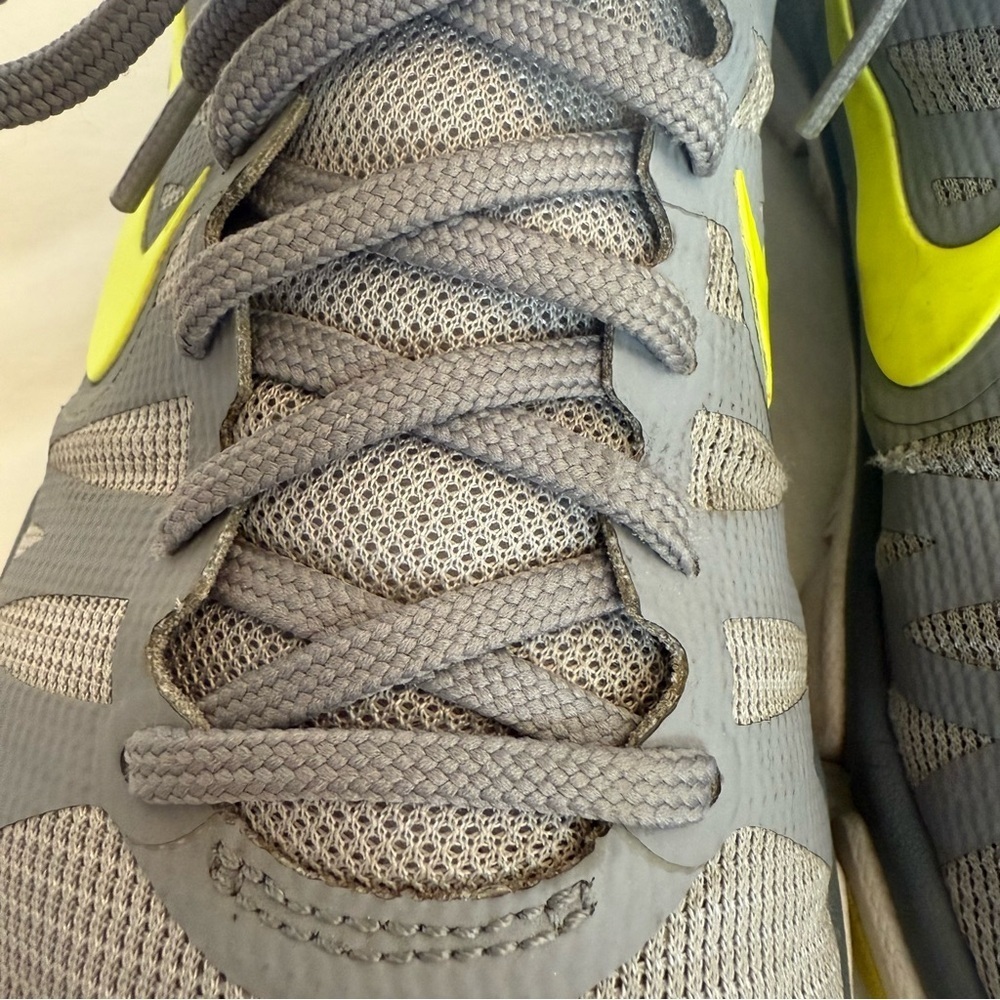 Nike Gray with Neon Yellow Accents Sneakers - Picture 6 of 13